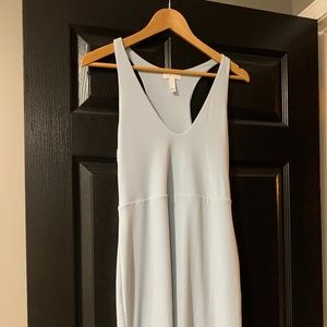 Leith light blue razor back dress